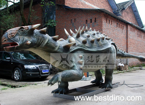 life-size robotic dinosaur