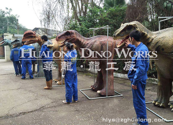 华龙艺术硅胶藏腿恐龙皮套