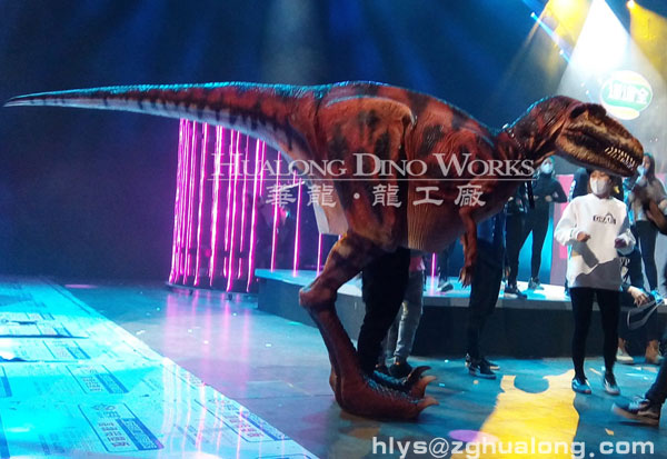 华龙艺术形象逼真的不藏腿恐龙服装