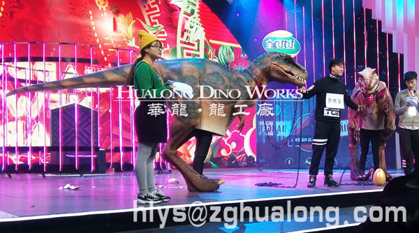华龙艺术儿童互动的不藏腿恐龙服装