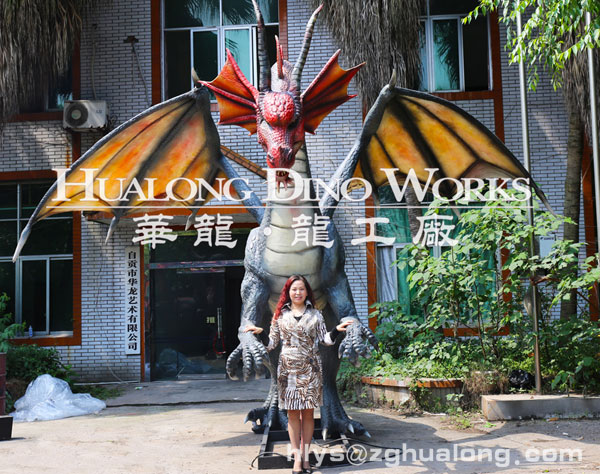 华龙科技大型仿真西方飞龙模型