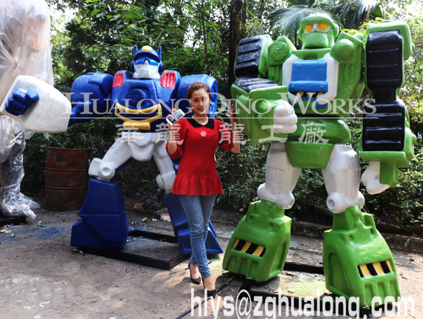 电子机械起机器人展览