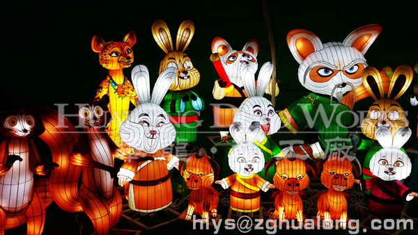 游乐园彩灯摆件