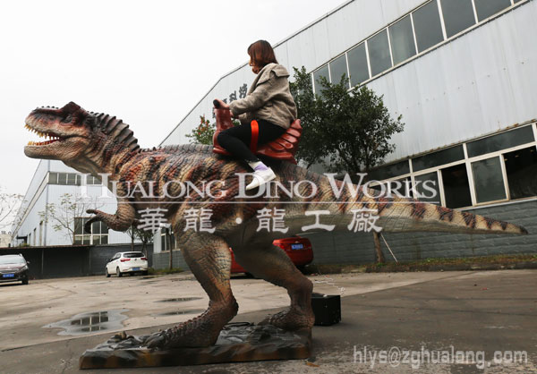 华龙艺术工艺精美的仿真骑乘恐龙