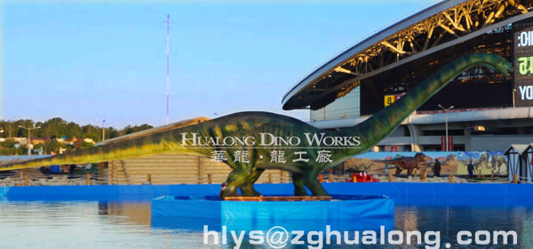 华龙科技户外景观园林大型仿真马门溪龙展览20M