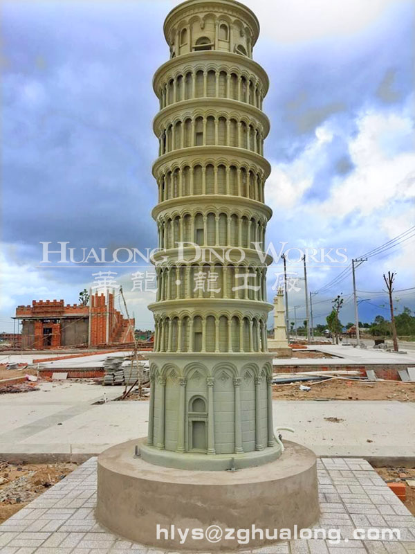 比萨斜塔雕塑制作