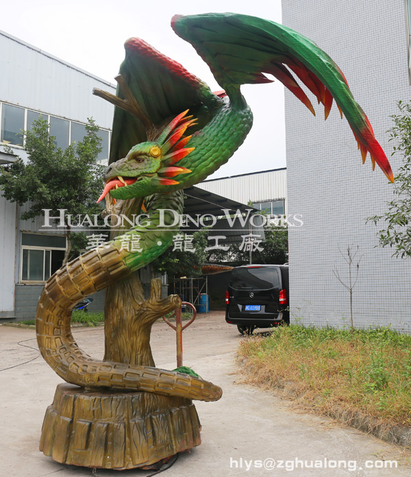 华龙艺术高密度海绵硅胶飞龙