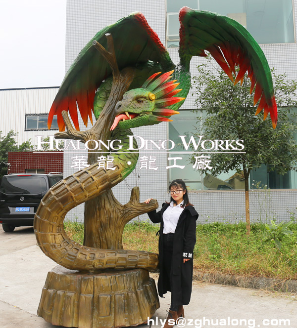 华龙艺术大型仿真飞龙模型