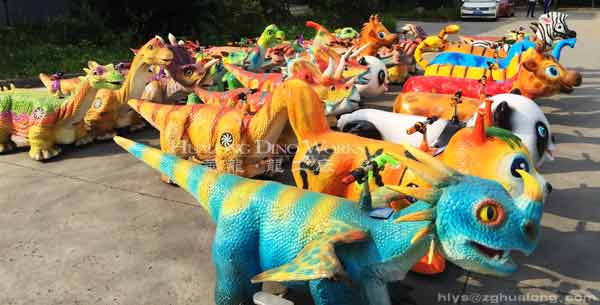 华龙艺术高品质骑乘恐龙小车