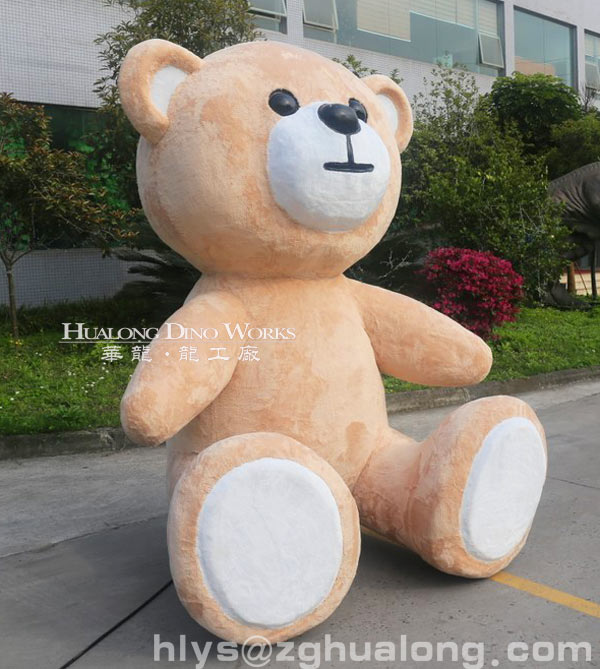 华龙艺术栩栩如生高仿泰迪熊机模