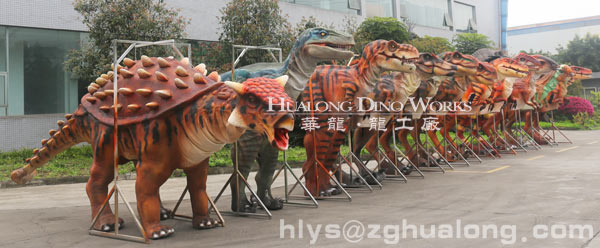 华龙艺术逼真仿真恐龙皮套批发