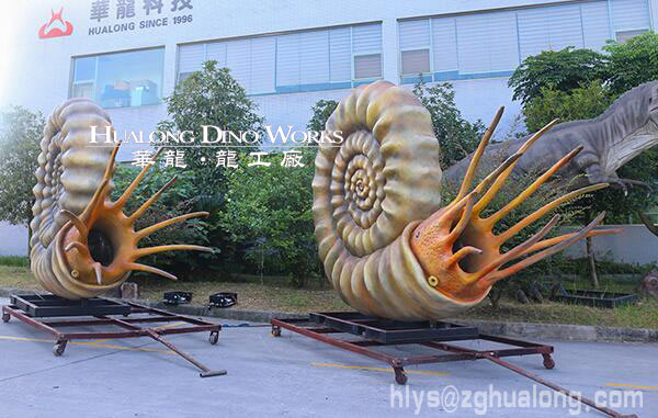 华龙艺术栩栩如生仿真菊石海洋生物