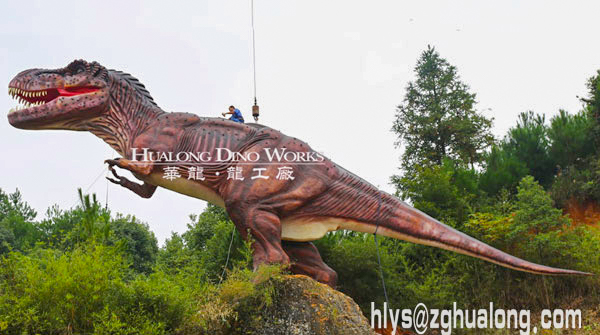 华龙艺术景区游乐场户外大型仿真霸王龙摆件30M