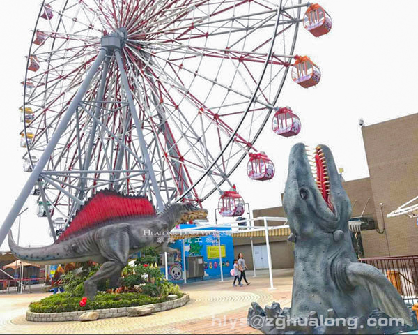 华龙艺术 户外游乐场公园仿真沧龙模型高4M