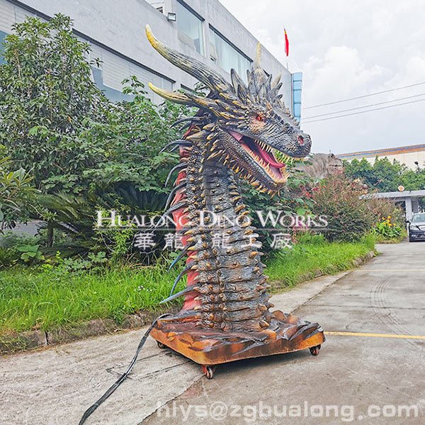 华龙艺术栩栩如生仿真西方飞龙模型