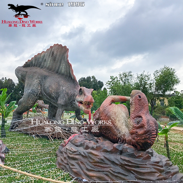 自贡华龙艺术 户外大型仿真恐龙模型