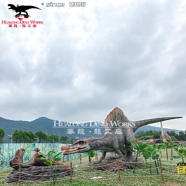 自贡华龙艺术 栩栩如生仿真棘龙