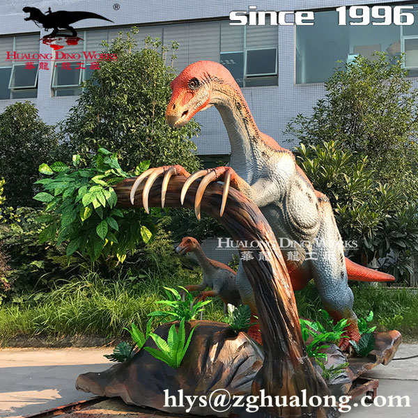 自贡华龙艺术 栩栩如生仿真镰刀龙模型 