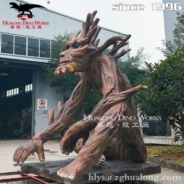 自贡华龙艺术 能动的仿真说话树模型