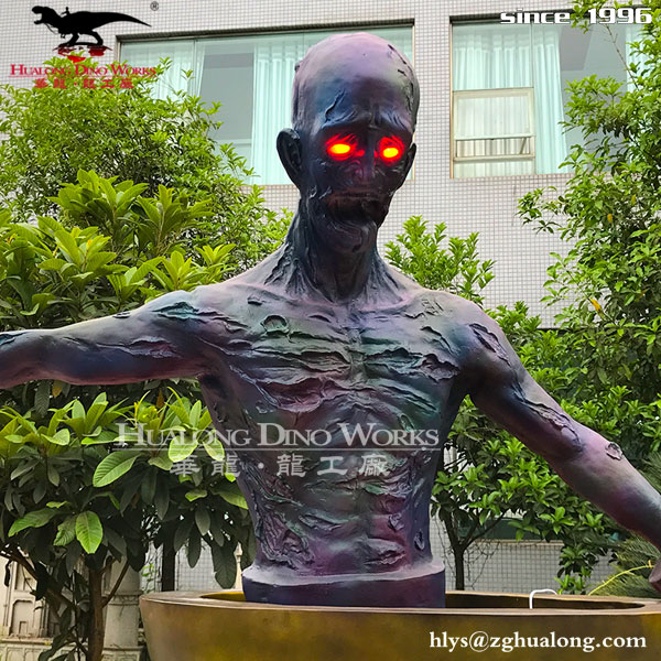 华龙艺术 鬼屋里的僵尸机模