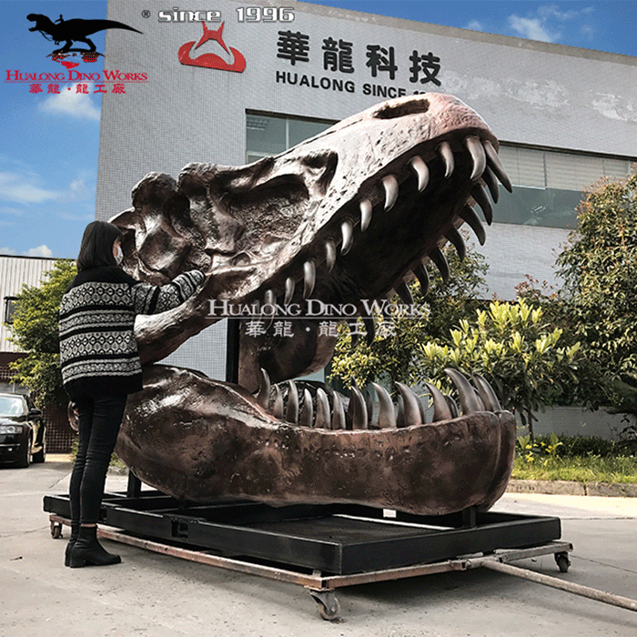 华龙科技 玻璃钢树脂恐龙骨骼化石 霸王龙