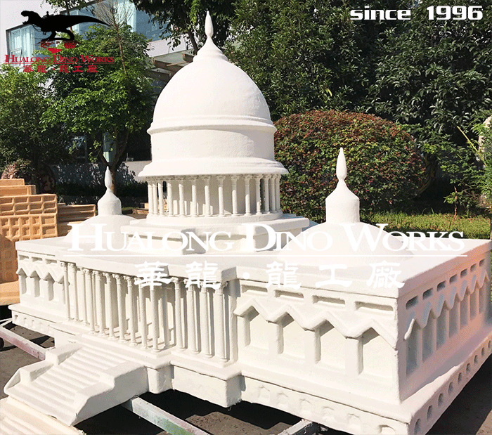 华龙科技 美陈摆件 园林景观玻璃钢雕塑