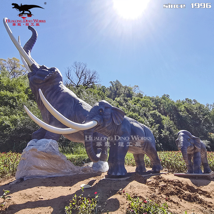 华龙科技 户外景区大型仿真黄河古象模型