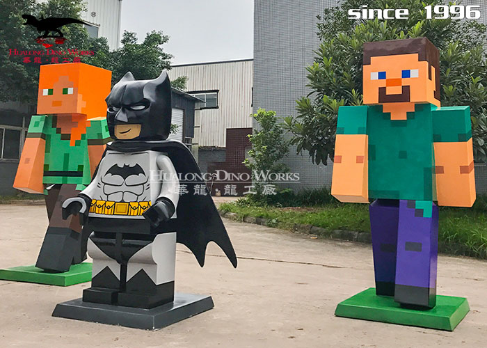 华龙科技 户外景观小品主题IP蝙蝠侠定制