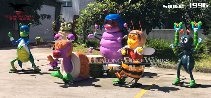 华龙科技 新颖仿真卡通昆虫机模
