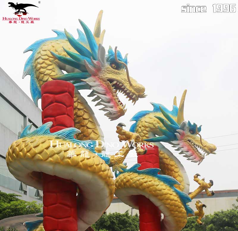 华龙科技 电动机械大型怪兽西方龙制作